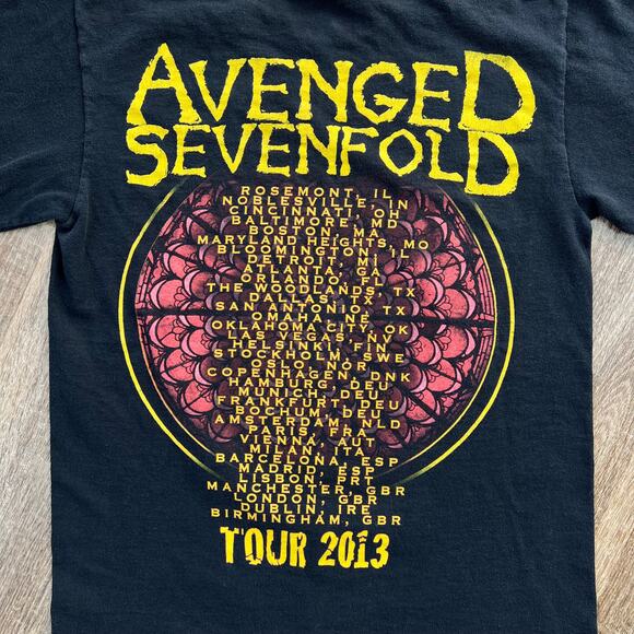 Anvil Y2K Avenged Sevenfold 2013 Band Tee Shirt Hail To The King - Picture 7 of 7